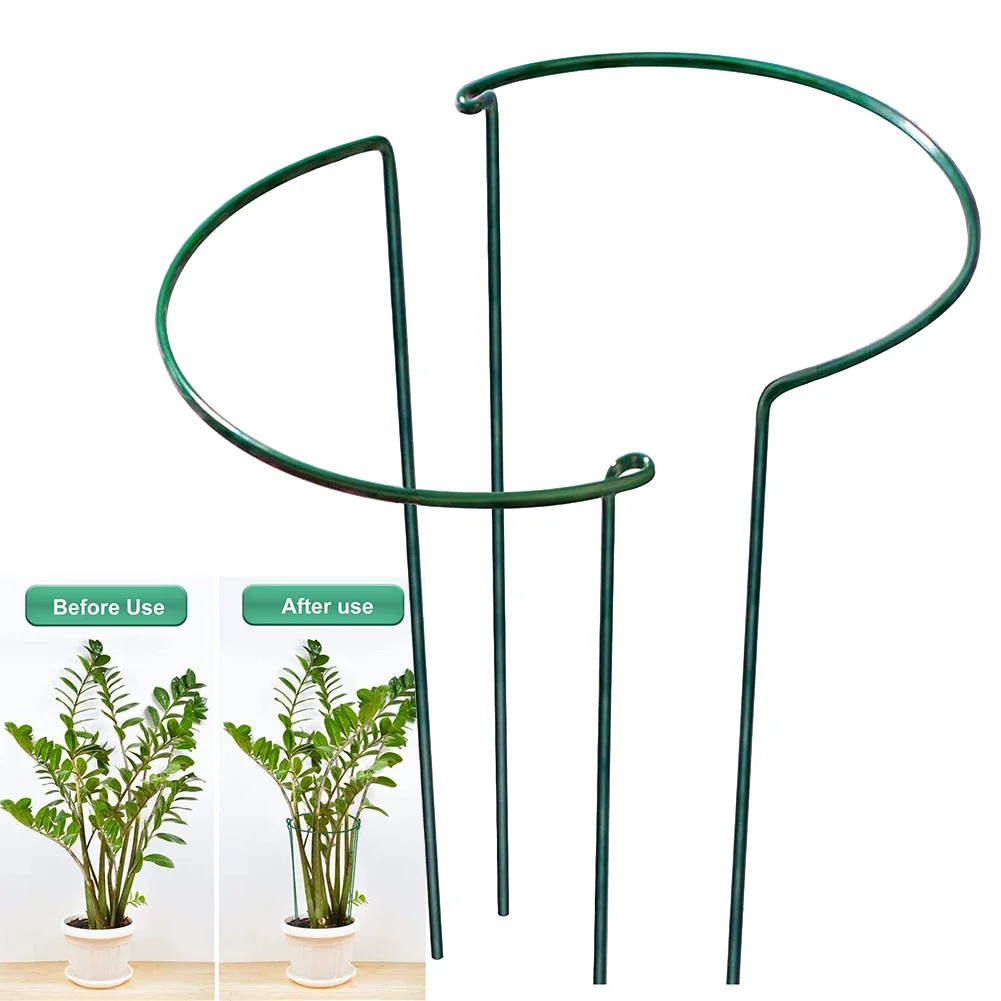 Plant Support Stake - 2 stuks stevige metalen plantensteunpalen voor