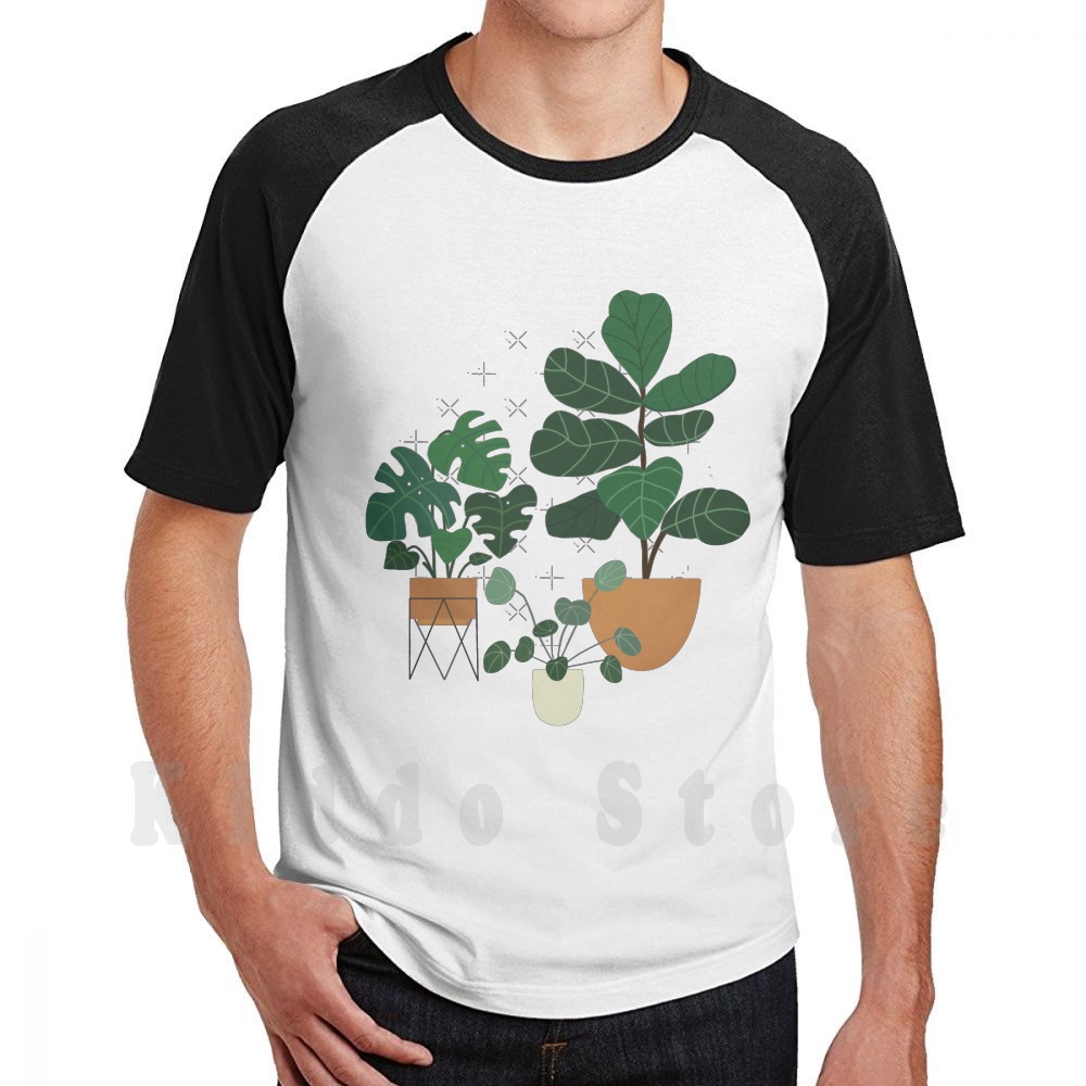Fiddle Leaf Fig - Plant Friends T-shirt Katoen Heren DIY