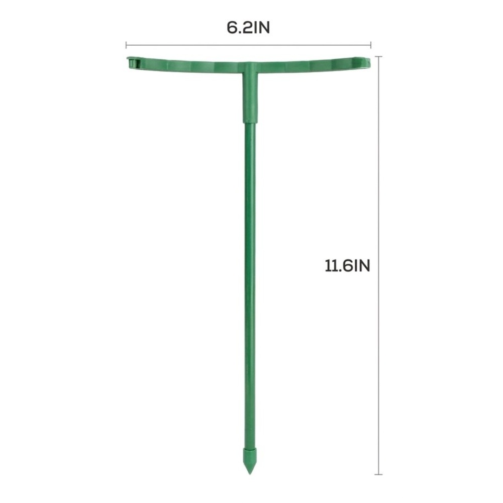 Plant Support Stake - 24 stuks groene stapelbare plantensteunen voor