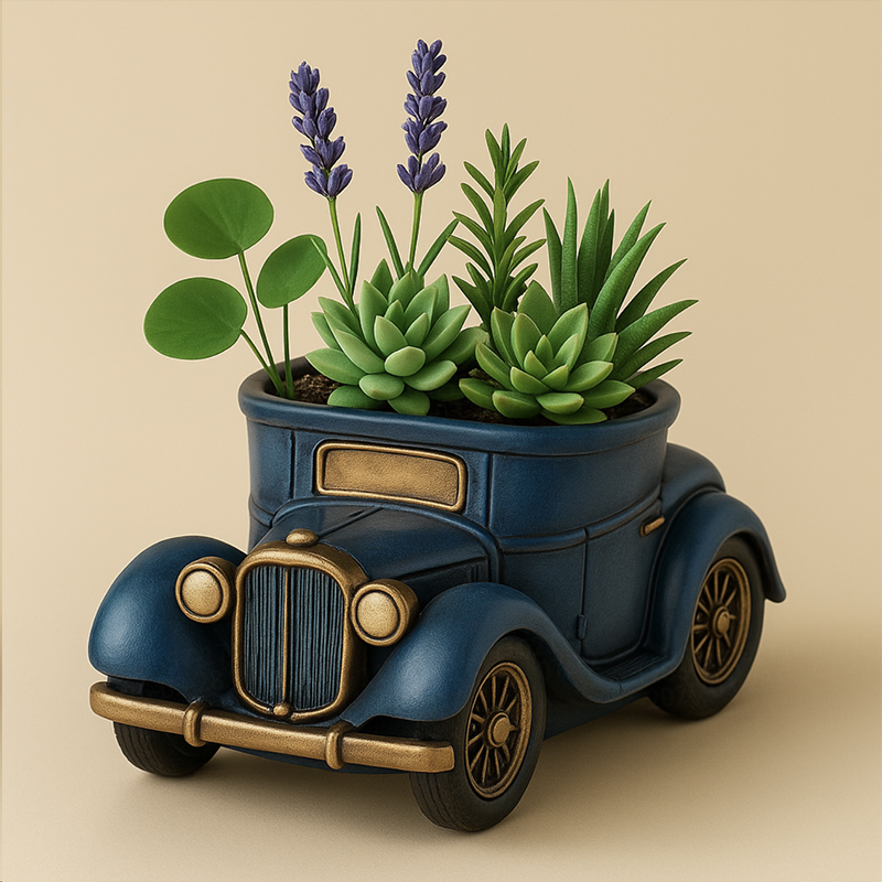 3D Vintage Bus Auto Vetplant P - Succulent Set recensie en prijs