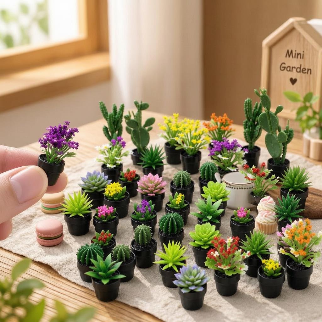 8 stuks miniatuur kunstplanten - Succulent Set recensie en prijs