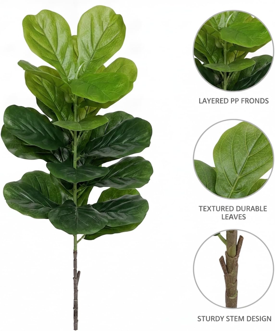 Grote kunstmatige vioolbladvij - Fiddle Leaf Fig recensie en prijs